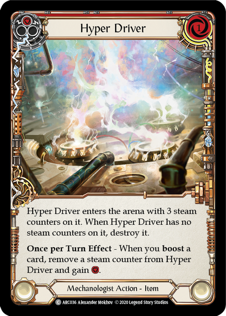 Hyper Driver (Red) | Common [Rainbow Foil] - Unlimited