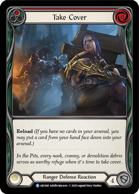 Take Cover (Red) | Rare [Rainbow Foil] - Unlimited