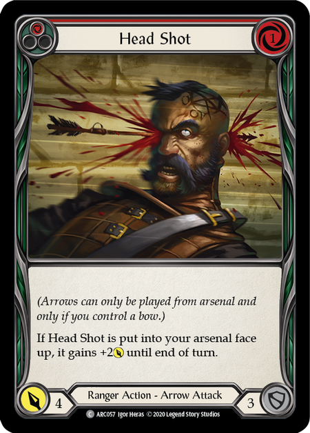 Head Shot (Red) | Common [Rainbow Foil] - Unlimited
