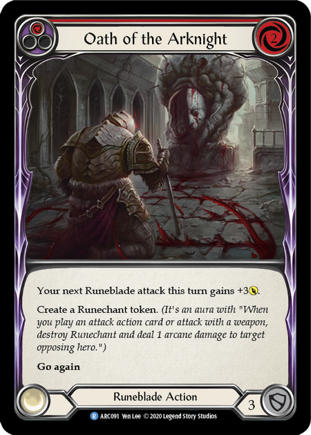 Oath of the Arknight (Red) | Rare [Rainbow Foil] - Unlimited