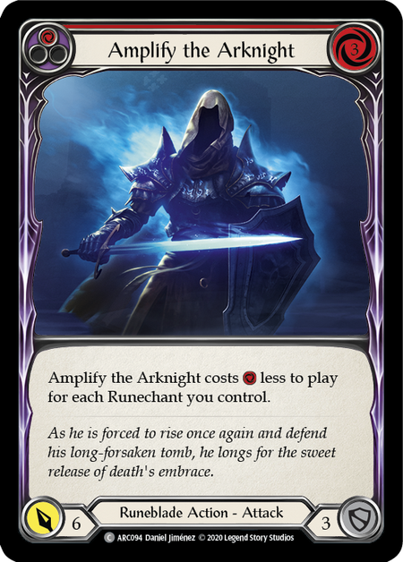 Amplify the Arknight (Red) | Common [Rainbow Foil] - Unlimited