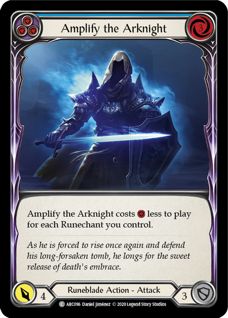 Amplify the Arknight (Blue) | Common [Rainbow Foil] - Unlimited