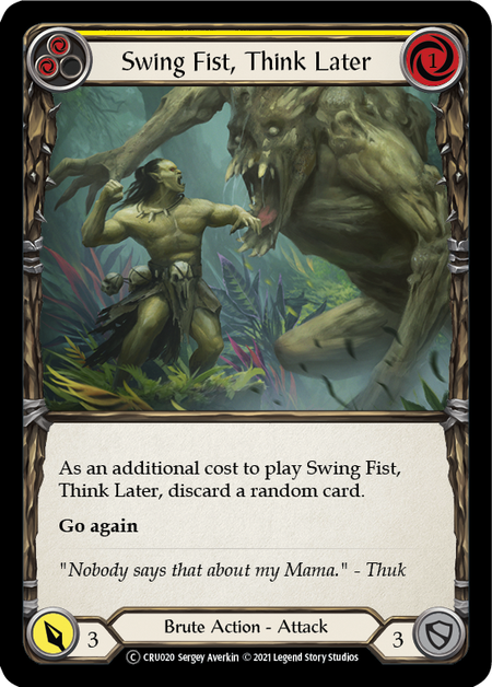 Swing Fist, Think Later (Yellow) | Common - Unlimited