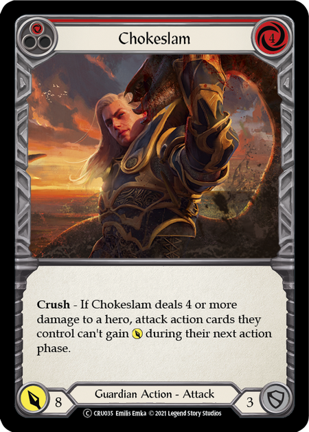 Chokeslam (Red) | Common [Rainbow Foil] - Unlimited