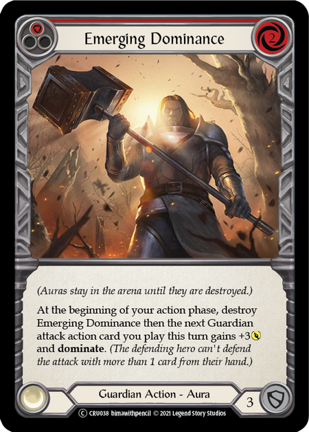 Emerging Dominance (Red) | Common [Rainbow Foil] - Unlimited