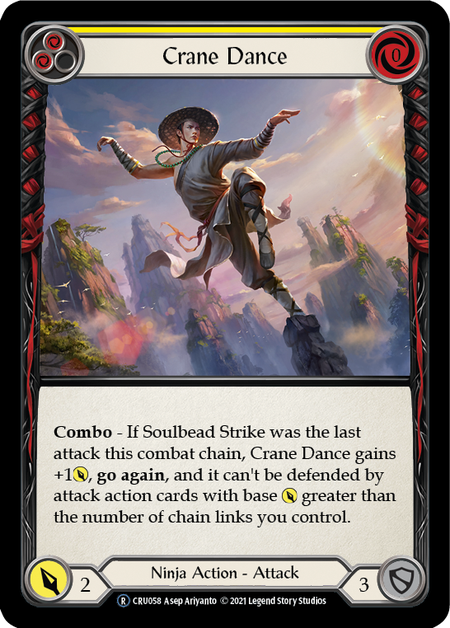Crane Dance (Yellow) | Rare [Rainbow Foil] - Unlimited