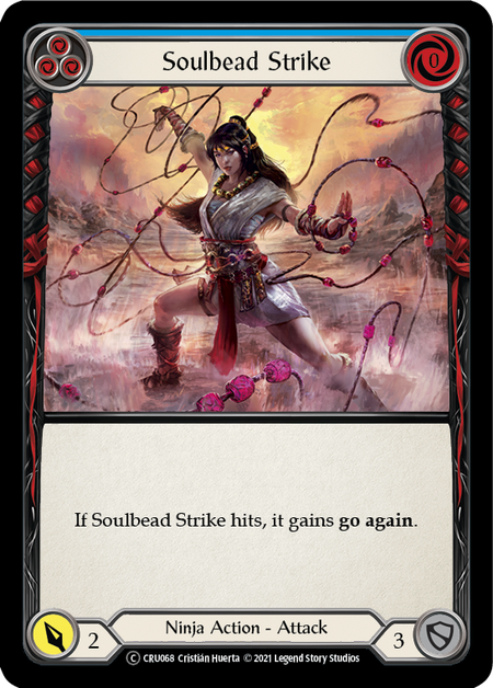 Soulbead Strike (Blue) | Common [Rainbow Foil] - Unlimited