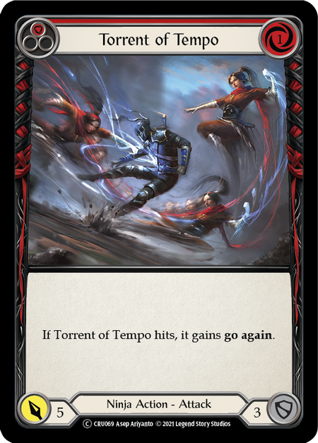 Torrent of Tempo (Red) | Common [Rainbow Foil] - Unlimited