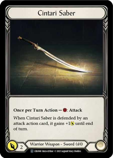 Cintari Saber Right | Rare [Rainbow Foil] - Unlimited