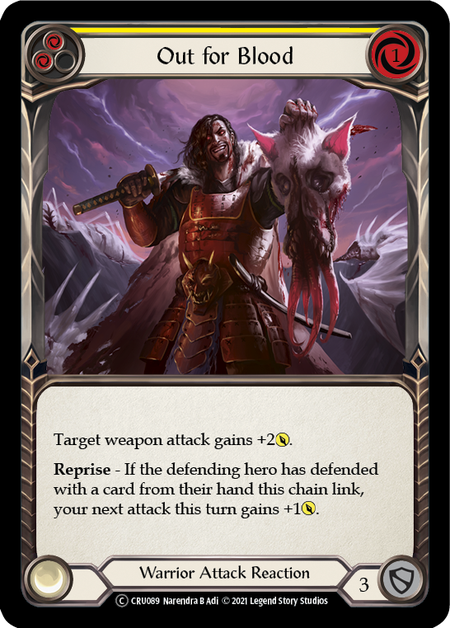 Out for Blood (Yellow) | Common [Rainbow Foil] - Unlimited