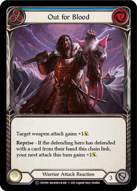 Out for Blood (Blue) | Common [Rainbow Foil] - Unlimited