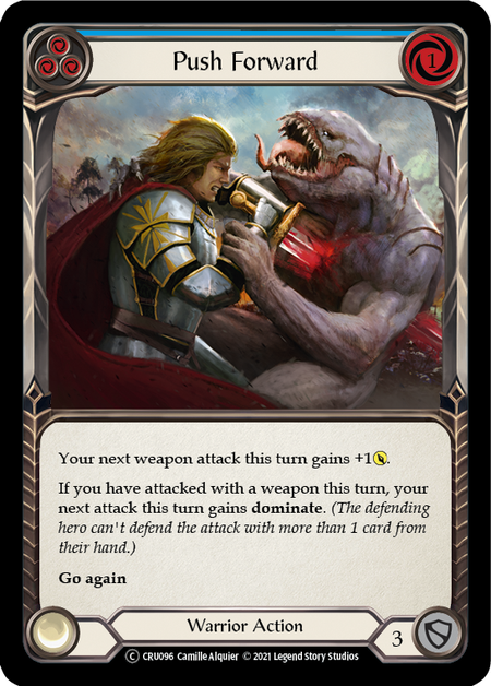Push Forward (Blue) | Common [Rainbow Foil] - Unlimited