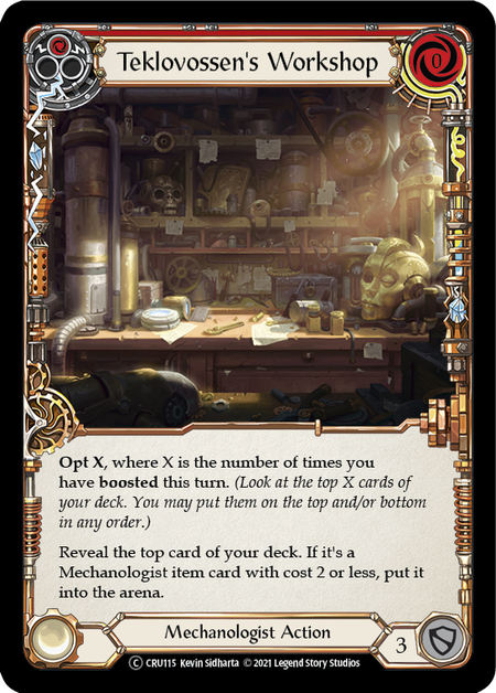 Teklovossen's Workshop (Red) | Common [Rainbow Foil] - Unlimited