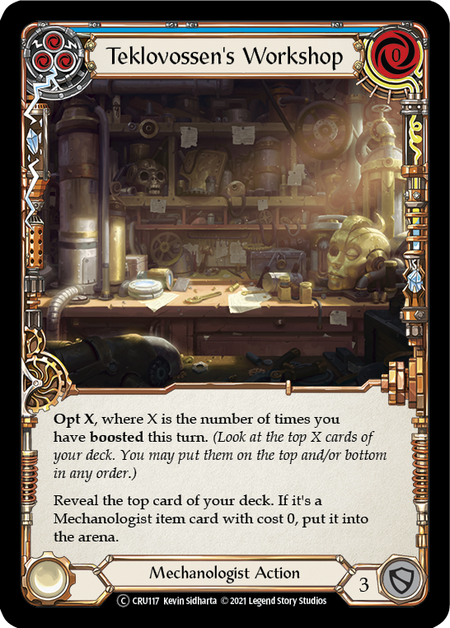 Teklovossen's Workshop (Blue) | Common [Rainbow Foil] - Unlimited