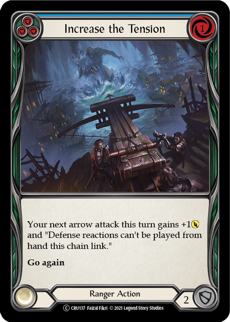 Increase the Tension (Blue) | Common [Rainbow Foil] - Unlimited