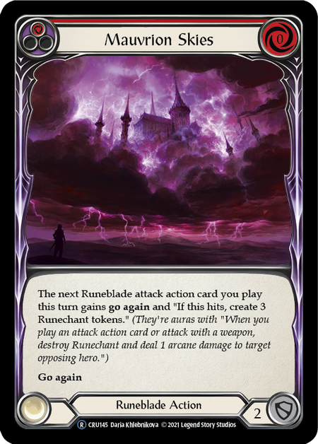 Mauvrion Skies (Red) | Rare [Rainbow Foil] - Unlimited