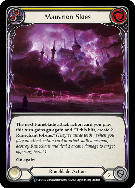 Mauvrion Skies (Yellow) | Rare [Rainbow Foil] - Unlimited
