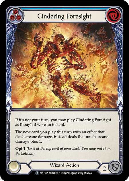 Cindering Foresight (Blue) | Rare - Unlimited