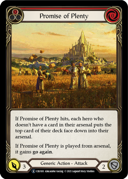 Promise of Plenty (Red) | Rare [Rainbow Foil] - Unlimited