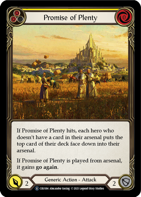 Promise of Plenty (Yellow) | Rare [Rainbow Foil] - Unlimited