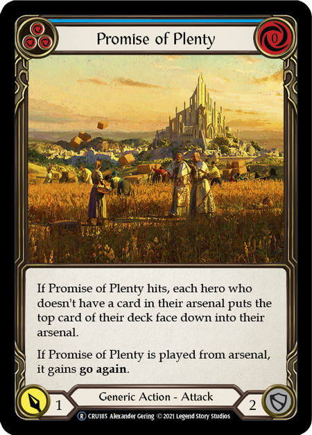 Promise of Plenty (Blue) | Rare [Rainbow Foil] - Unlimited