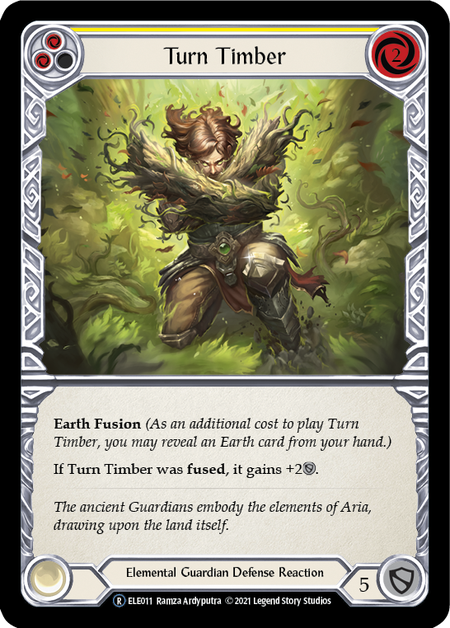 Turn Timber (Yellow) | Rare [Rainbow Foil] - Unlimited
