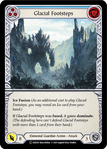 Glacial Footsteps (Blue) | Common [Rainbow Foil] - Unlimited
