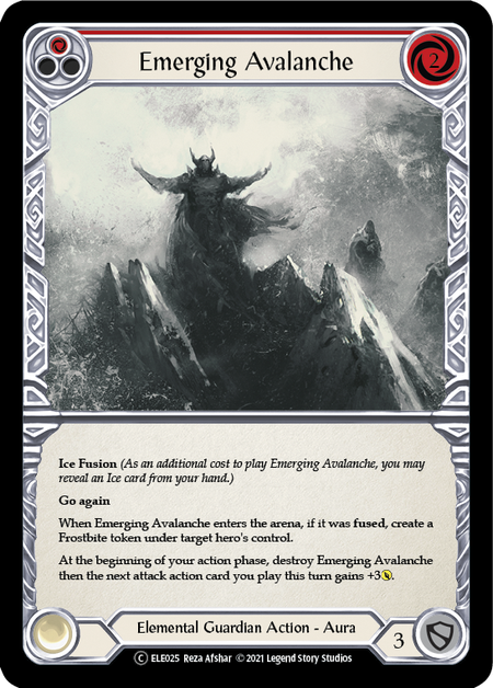 Emerging Avalanche (Red) | Common [Rainbow Foil] - Unlimited