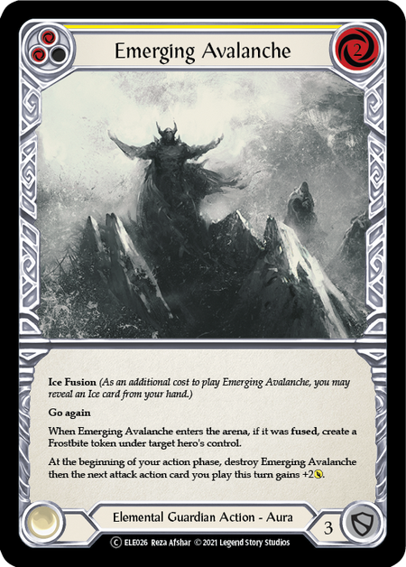 Emerging Avalanche (Yellow) | Common [Rainbow Foil] - Unlimited