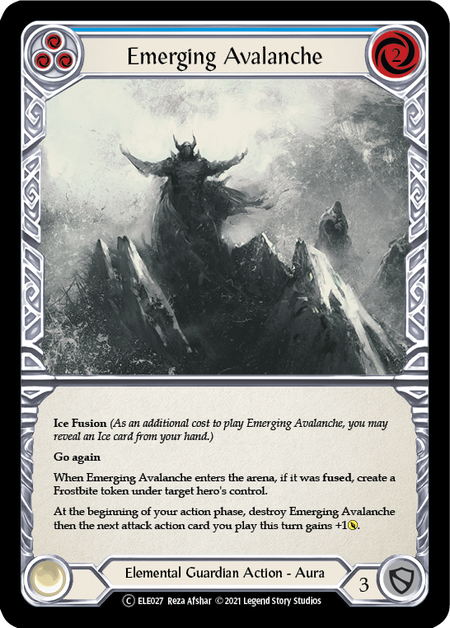 Emerging Avalanche (Blue) | Common [Rainbow Foil] - Unlimited