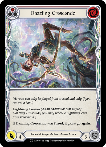 Dazzling Crescendo (Red) | Common [Rainbow Foil] - Unlimited