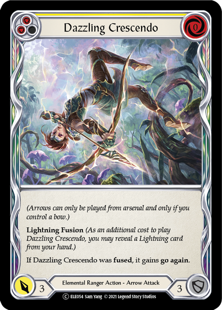 Dazzling Crescendo (Yellow) | Common [Rainbow Foil] - Unlimited