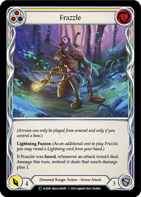 Frazzle (Yellow) | Common [Rainbow Foil] - Unlimited