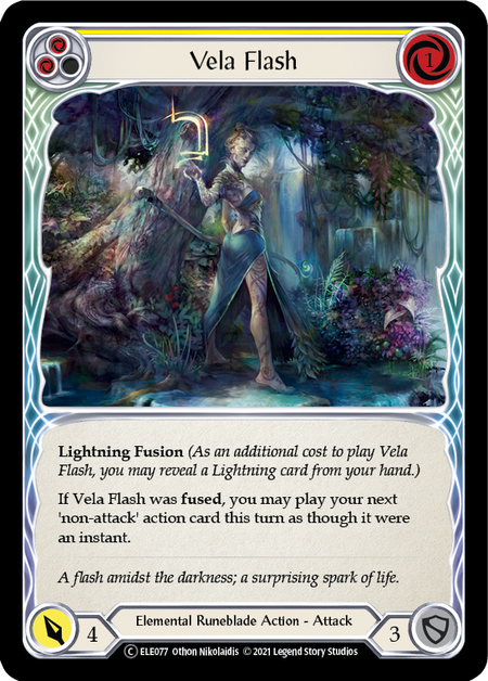 Vela Flash (Yellow) | Common [Rainbow Foil] - Unlimited