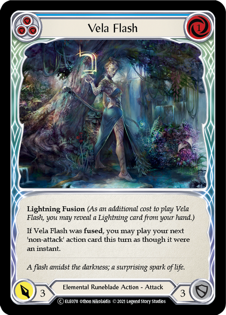 Vela Flash (Blue) | Common [Rainbow Foil] - Unlimited