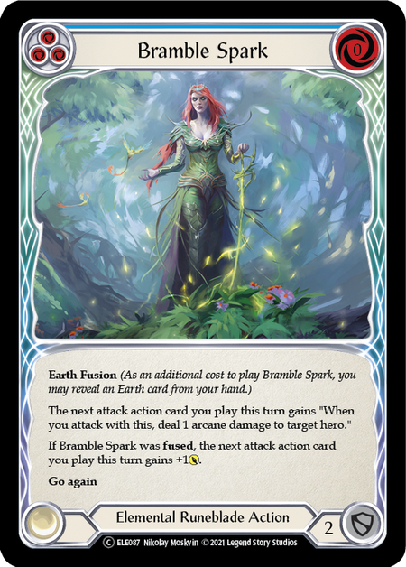 Bramble Spark (Blue) | Common [Rainbow Foil] - Unlimited