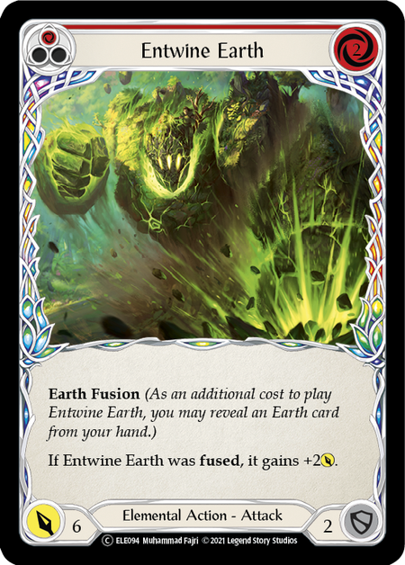 Entwine Earth (Red) | Common [Rainbow Foil] - Unlimited