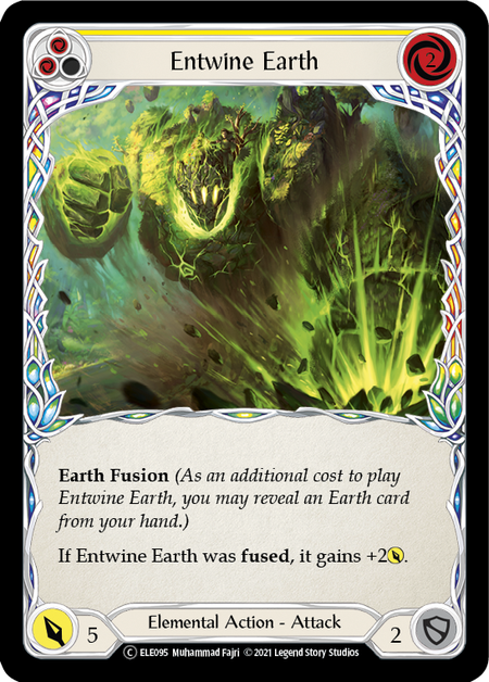 Entwine Earth (Yellow) | Common [Rainbow Foil] - Unlimited