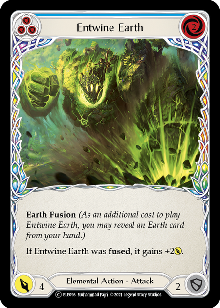 Entwine Earth (Blue) | Common [Rainbow Foil] - Unlimited