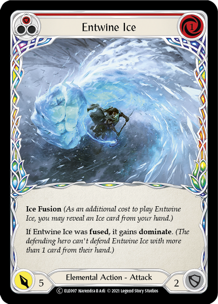 Entwine Ice (Red) | Common [Rainbow Foil] - Unlimited