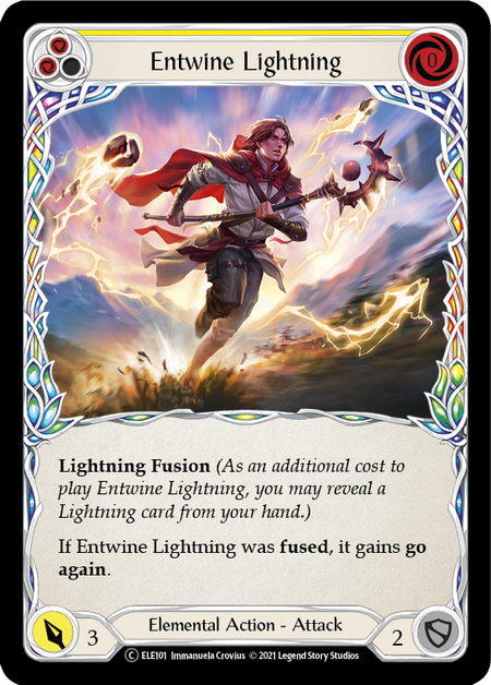 Entwine Lightning (Yellow) | Common [Rainbow Foil] - Unlimited