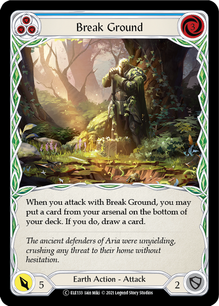 Break Ground (Blue) | Common [Rainbow Foil] - Unlimited