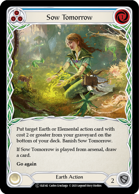Sow Tomorrow (Blue) | Common [Rainbow Foil] - Unlimited