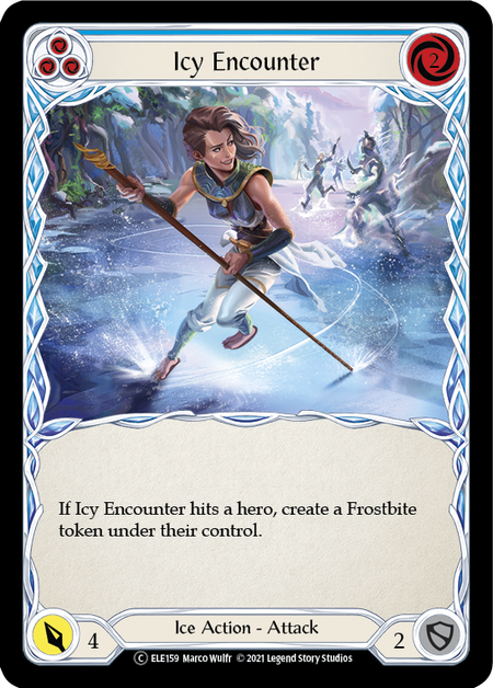 Icy Encounter (Blue) | Common [Rainbow Foil] - Unlimited
