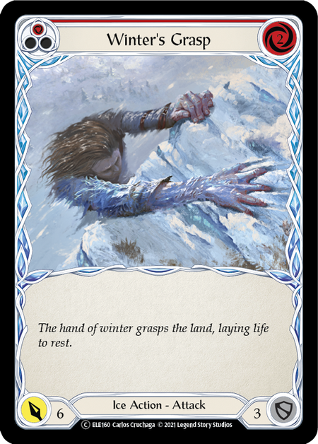 Winter's Grasp (Red) | Common [Rainbow Foil] - Unlimited