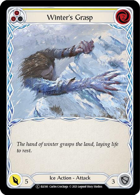 Winter's Grasp (Yellow) | Common [Rainbow Foil] - Unlimited