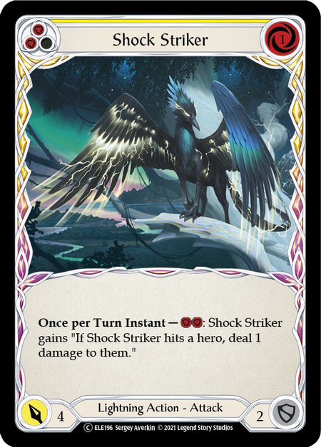 Shock Striker (Yellow) | Common [Rainbow Foil] - Unlimited
