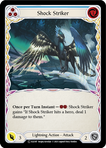 Shock Striker (Blue) | Common [Rainbow Foil] - Unlimited