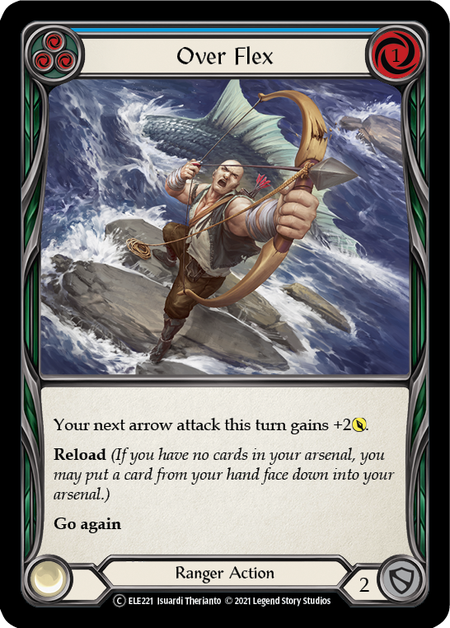 Over Flex (Blue) | Common [Rainbow Foil] - Unlimited