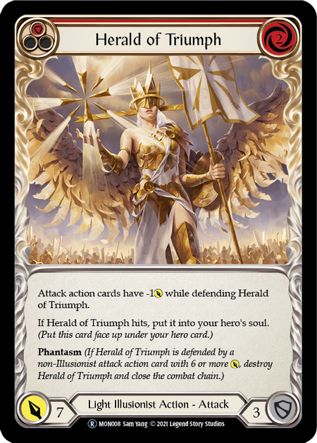 Herald of Triumph (Red) | Rare [Rainbow Foil] - Unlimited